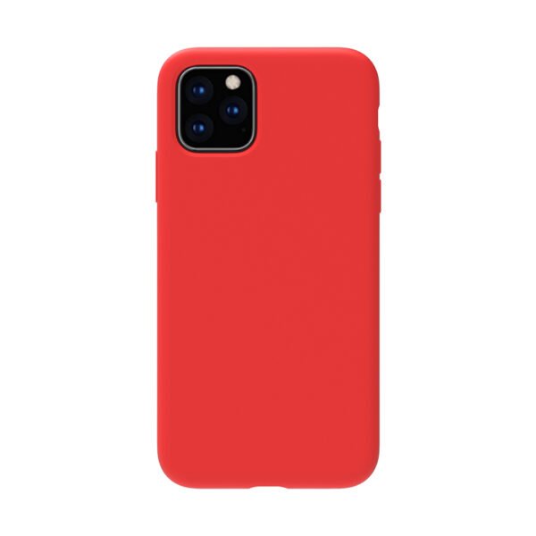 Cover rossa "Velvet Touch" in silicone per iPhone XS Max